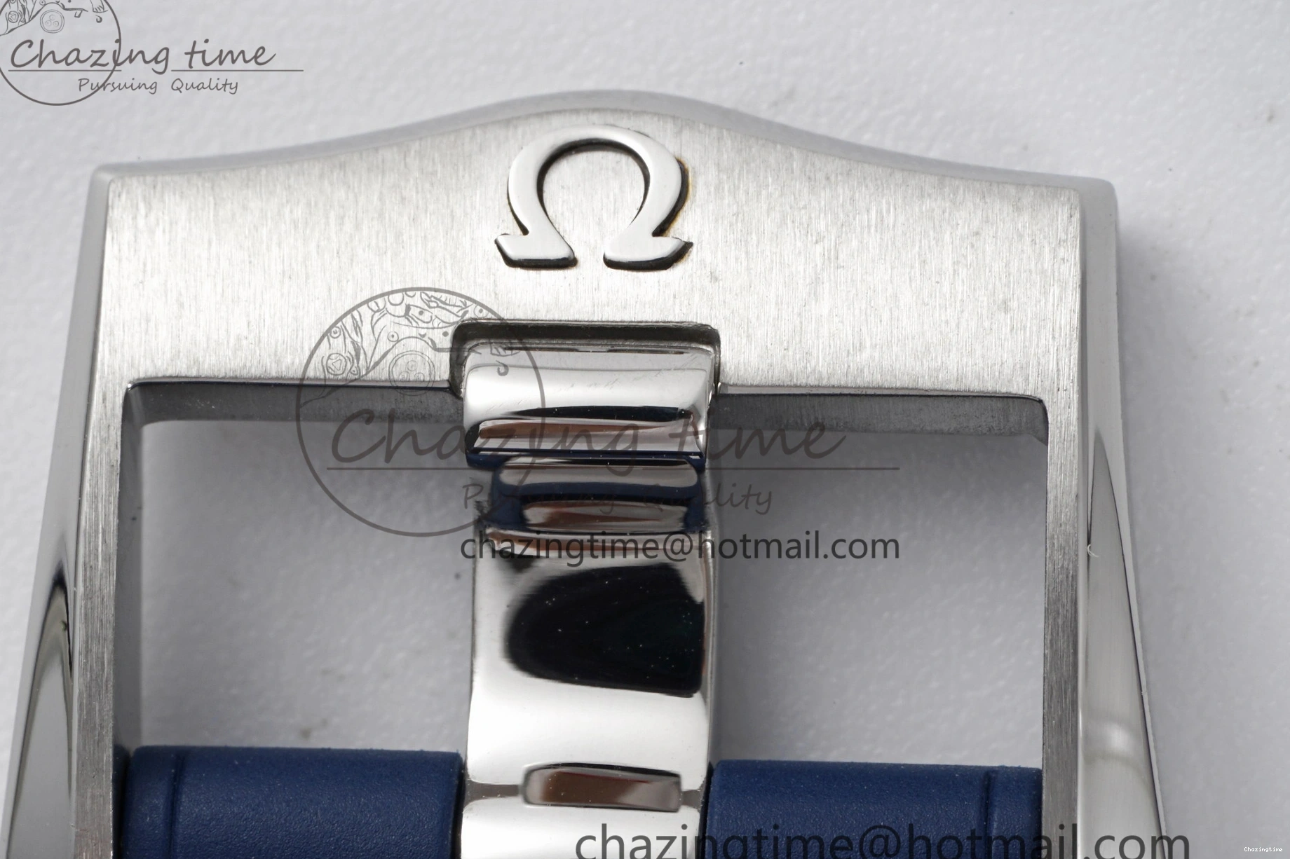 0417 Fashionable Seamaster Diver 300M ZF 1:1 Best Edition Blue Ceramic Blue Dial on Blue Rubber Strap A 7822